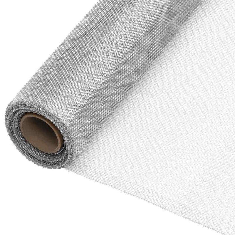 Vidaxl gaas 112x2000 cm aluminium zilverkleurig