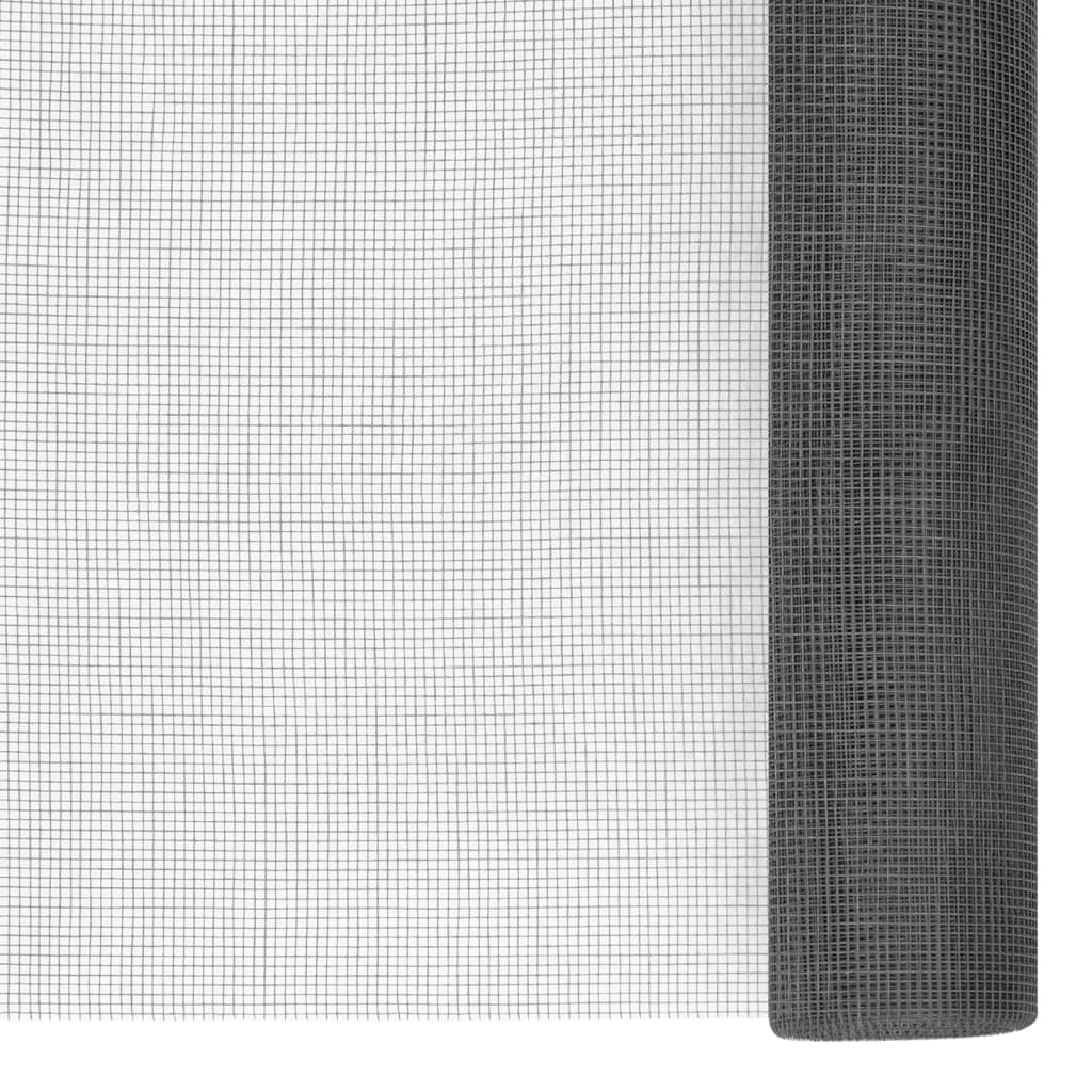 Vidaxl gaas 112x2000 cm glasvezel zwart