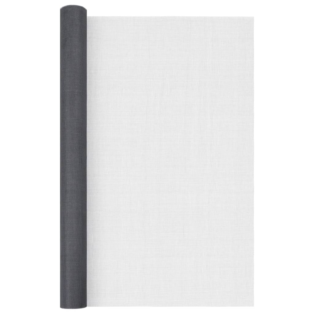 Vidaxl gaas 100x2000 cm glasvezel grijs