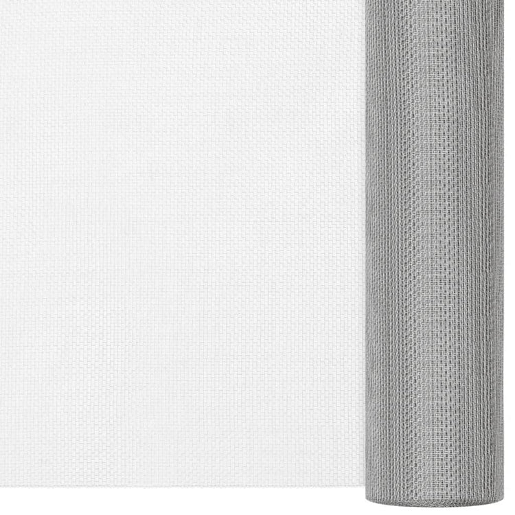 Vidaxl gaas 80x2000 cm roestvrij staal zilverkleurig