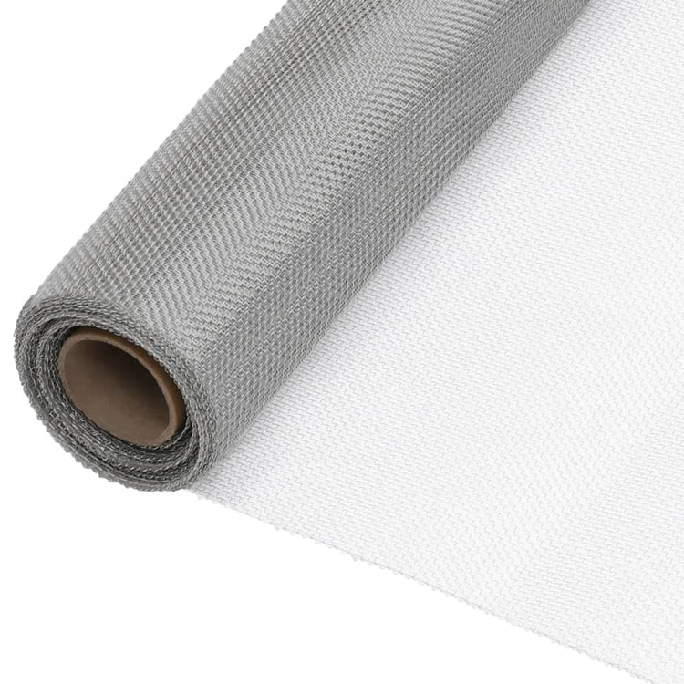 Vidaxl gaas 100x2000 cm roestvrij staal zilverkleurig