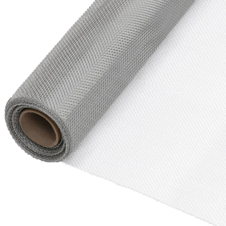 Vidaxl gaasjes 112 x 500 cm mesh rvs 201 zilver