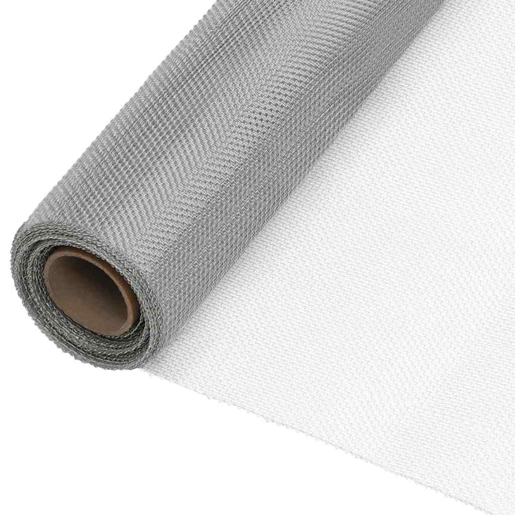 Vidaxl gaasjes 112 x 2000 cm mesh rvs 201 zilver