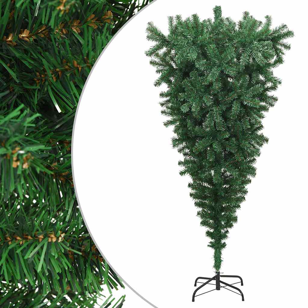 Vidaxl kunstkerstboom omgekeerd met standaard 210 cm groen