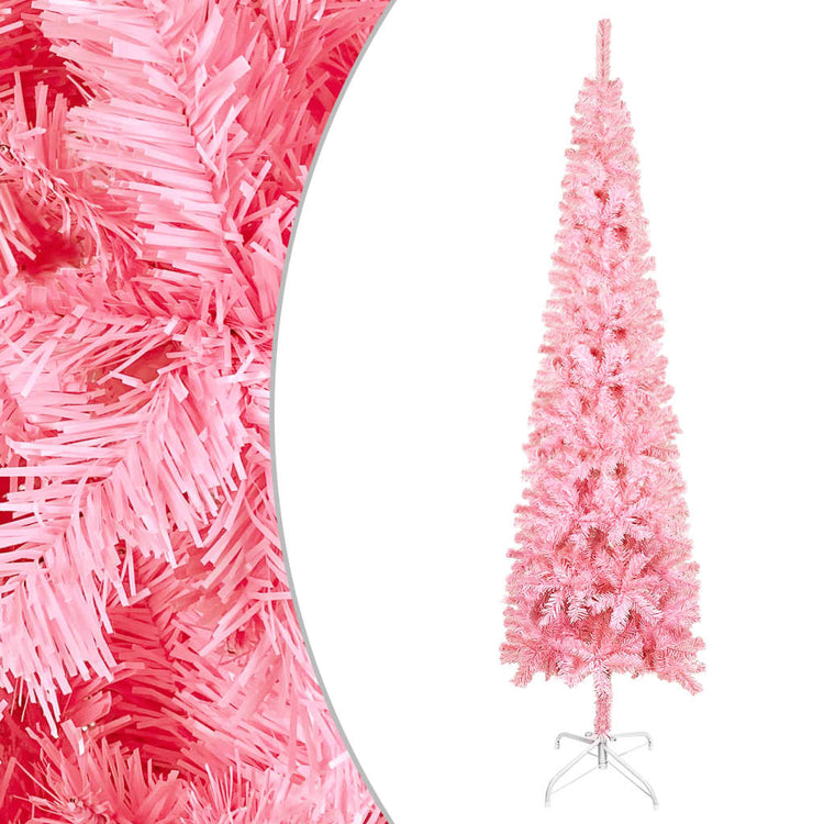 VidaXL Kerstboom smal 120 cm roze