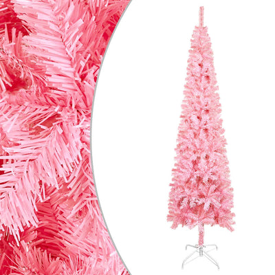 Vidaxl kerstboom smal 180 cm roze