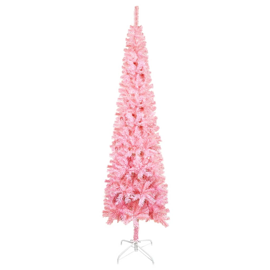 Vidaxl kerstboom smal 180 cm roze