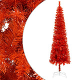 VidaXL Kerstboom smal 150 cm rood - afbeelding 1