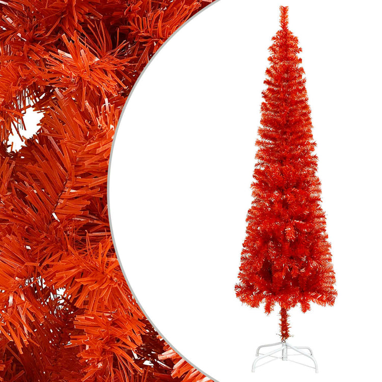 VidaXL Kerstboom smal 150 cm rood