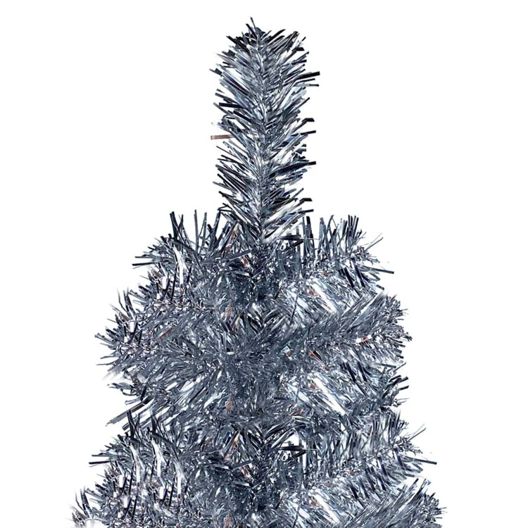 VidaXL Kerstboom smal 120 cm zilverkleurig