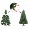 Vidaxl kunstkerstboom hoek 210 cm pvc groen