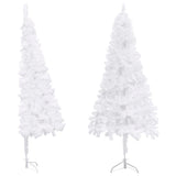 VidaXL Kunstkerstboom hoek 180 cm PVC wit - afbeelding 2