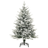 VidaXL Kunstkerstboom met sneeuw 120 cm PVC en PE groen - afbeelding 2