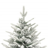 VidaXL Kunstkerstboom met sneeuw 120 cm PVC en PE groen - afbeelding 3