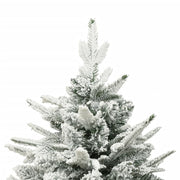 Vidaxl kunstkerstboom met sneeuwvlokken 150 cm pvc en pe groen - afbeelding 3