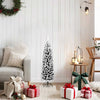 Vidaxl kunstkerstboom met sneeuw smal 120 cm pvc groen