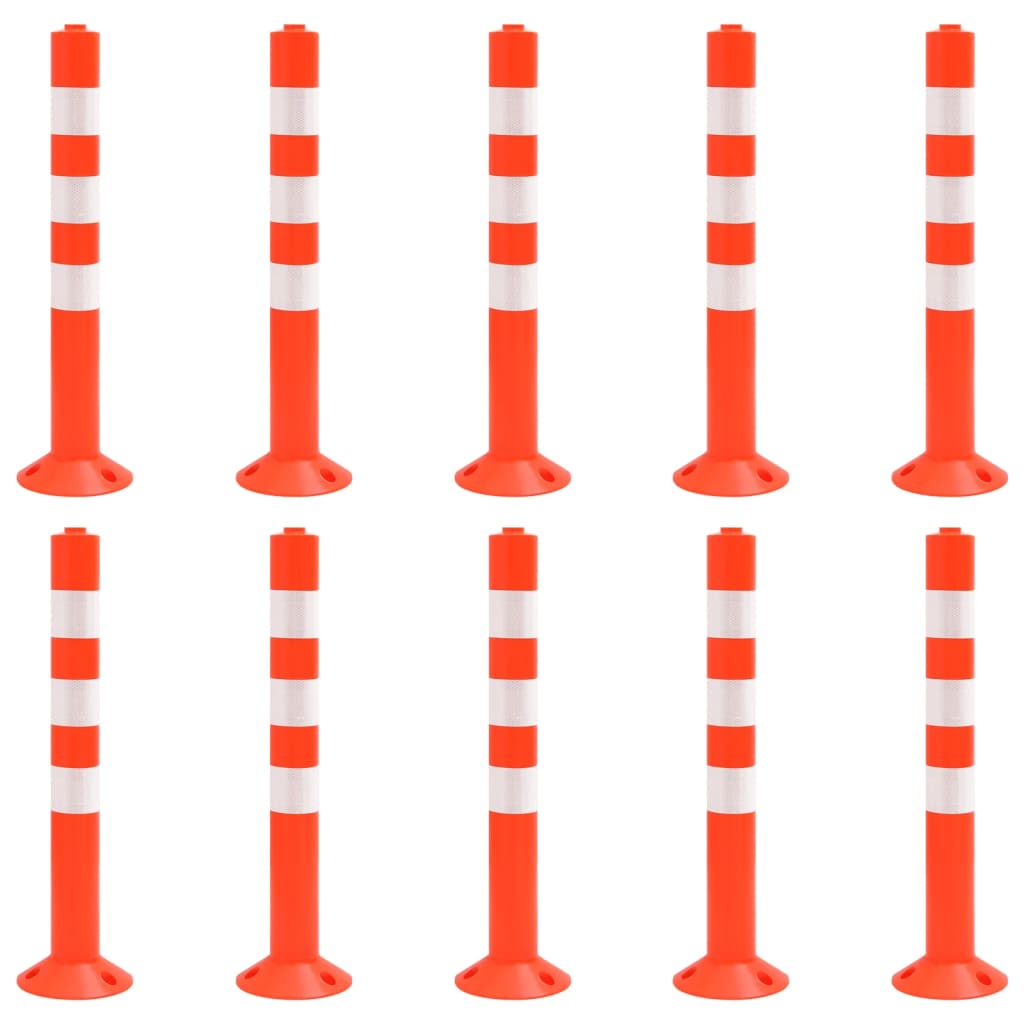 Vidaxl verkeerspalen 10 st 75 cm pe