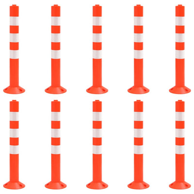 Vidaxl verkeerspalen 10 st 75 cm pe