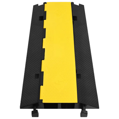 Vidaxl kabelbeschermer drempel met 2 tunnels 100 cm rubber