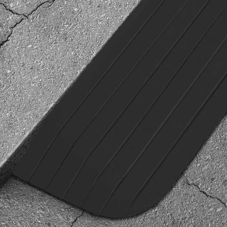 Vidaxl drempelhulpen 2 st 110x21x2,5 cm rubber