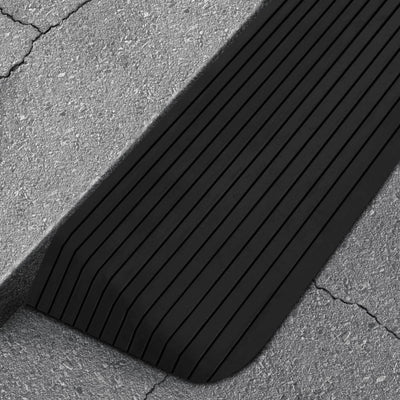Vidaxl drempelhulp 110x41x5 cm rubber