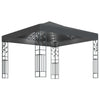 Vidaxl prieel met led-lichtslinger 3x3 m antracietkleurig