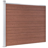 VidaXL Schuttingpanelenset 353x146 cm HKC bruin - afbeelding 3