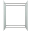 Vidaxl haardhoutrek 80x35x100 cm gehard glas wit