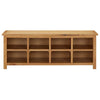 Vidaxl schoenenrek 114x37x45 cm massief eikenhout
