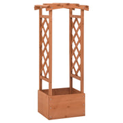 Vidaxl latwerkplantenbak met boog 49x39x117 cm vurenhout - afbeelding 1