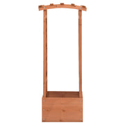 Vidaxl latwerkplantenbak met boog 49x39x117 cm vurenhout - afbeelding 2