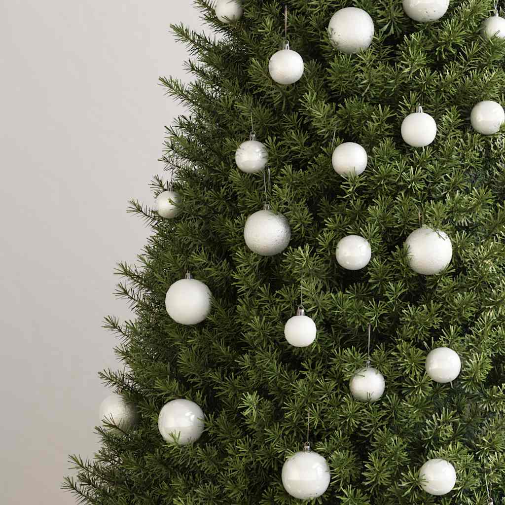 Vidaxl 100-delige kerstballenset wit