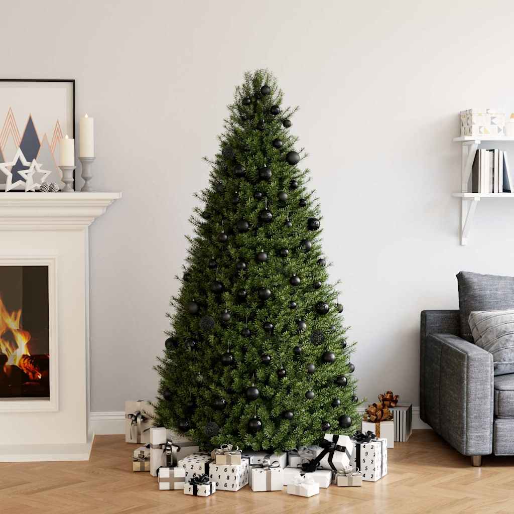 Vidaxl 100-delige kerstballenset zwart