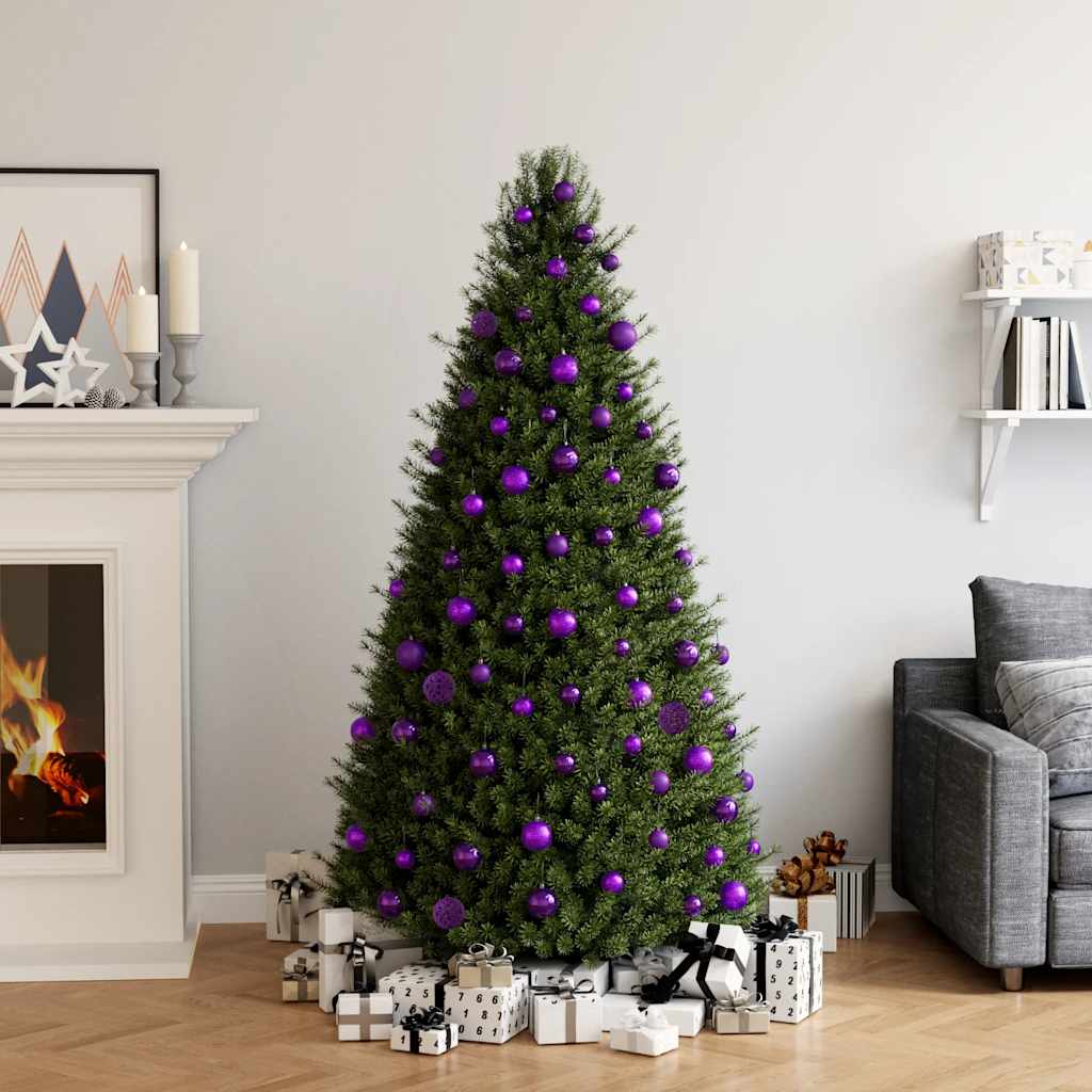 Vidaxl 100-delige kerstballenset paars