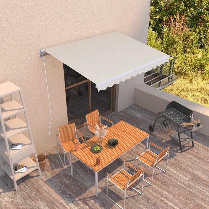 Vidaxl luifel automatisch uittrekbaar 300x250 cm crème
