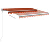 Vidaxl luifel automatisch uittrekbaar 300x250 cm oranje en bruin