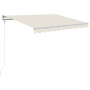 Vidaxl luifel automatisch met led en windsensor 300x250 cm crèmekleur - afbeelding 2