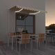 Vidaxl luifel automatisch met led en windsensor 300x250 cm geel en wit