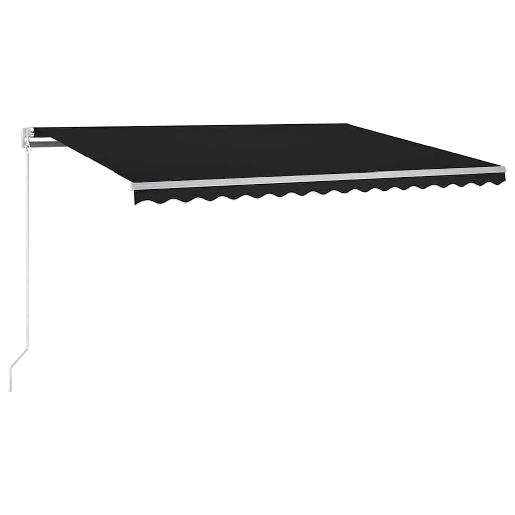 Vidaxl luifel automatisch met led en windsensor 300x250 cm antraciet