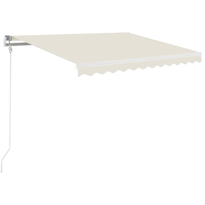 Vidaxl luifel automatisch uittrekbaar 350x250 cm crèmekleurig