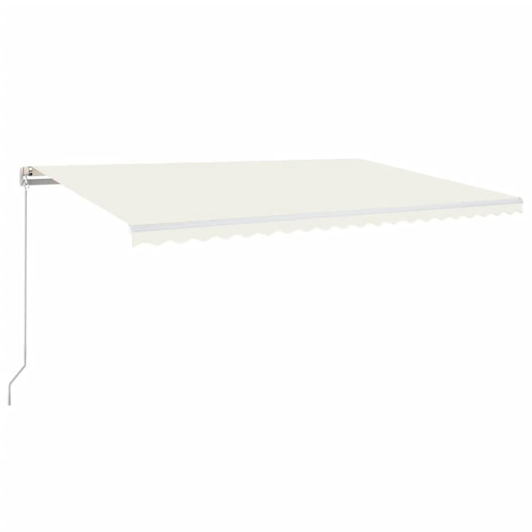 VidaXL Luifel handmatig uittrekbaar 500x300 cm crèmekleurig