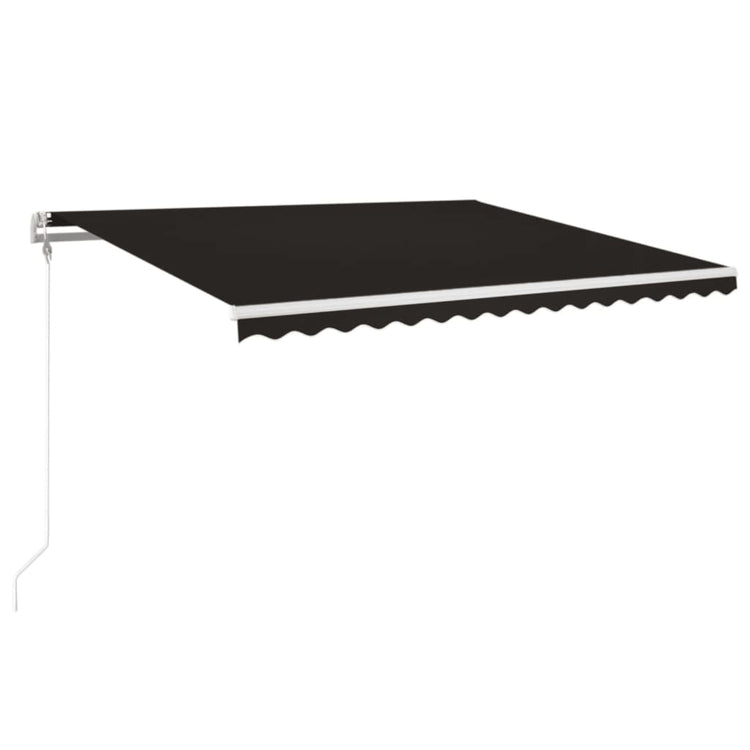 VidaXL Luifel automatisch met LED en windsensor 400x350 cm antraciet