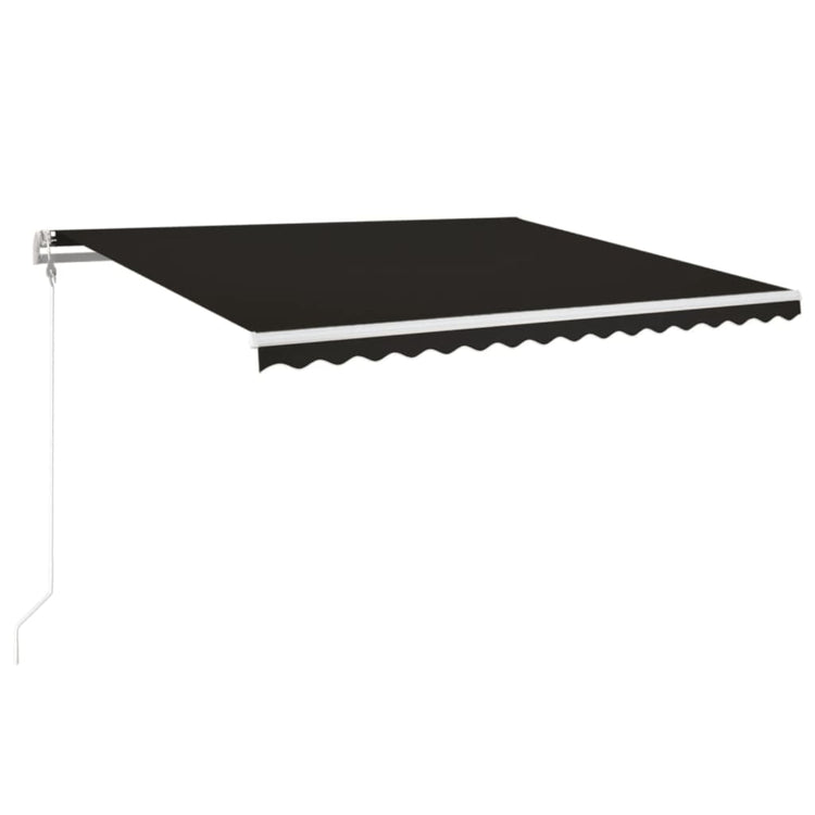 VidaXL Luifel automatisch uittrekbaar 450x350 cm antracietkleurig