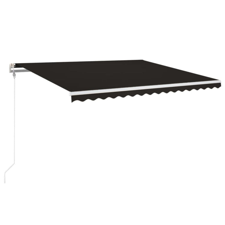 VidaXL Luifel automatisch met LED en windsensor 450x350 cm antraciet
