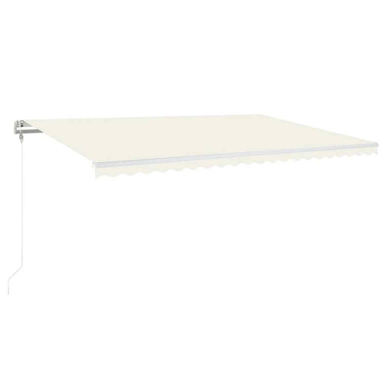 VidaXL Luifel automatisch uittrekbaar 500x350 cm crèmekleurig