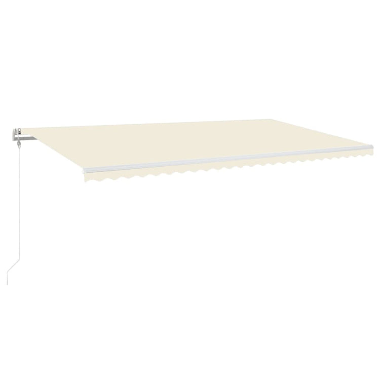 VidaXL Luifel automatisch uittrekbaar 600x350 cm crèmekleurig