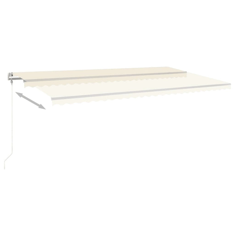 VidaXL Luifel automatisch uittrekbaar 600x350 cm crèmekleurig