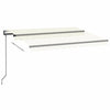 Vidaxl luifel automatisch uittrekbaar 350x250 cm crèmekleurig