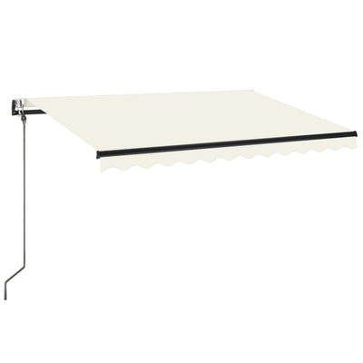 Vidaxl luifel automatisch met led en windsensor 350x250 cm crèmekleur