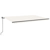 VidaXL Luifel handmatig uittrekbaar 500x300 cm crèmekleurig